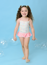 Maiô Regata Infantil - Floral Casa de Campo
